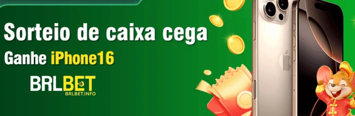 Sorteio de Caixa Cega BRLBET – Ganhe iPhone16