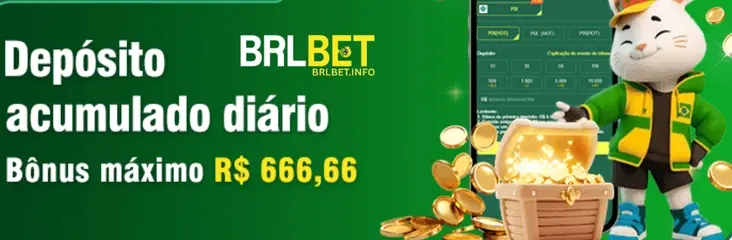 Banner de promoção BRLBET cassino.